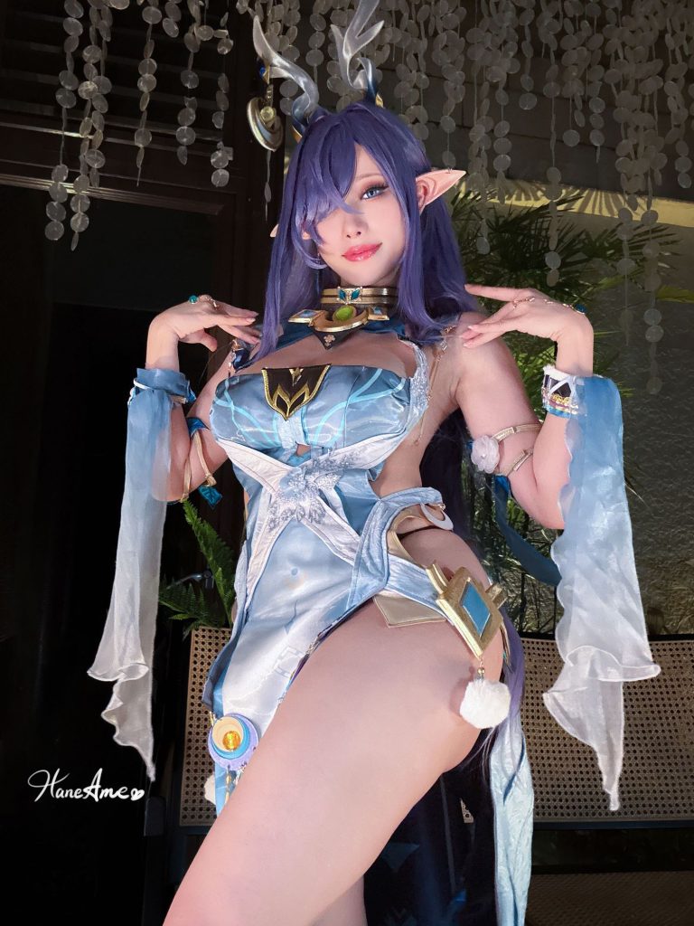 图片[3]-森林幻境中的精灵叙事：雨波_HaneAme菈乌玛的灵韵变奏-cos图咖