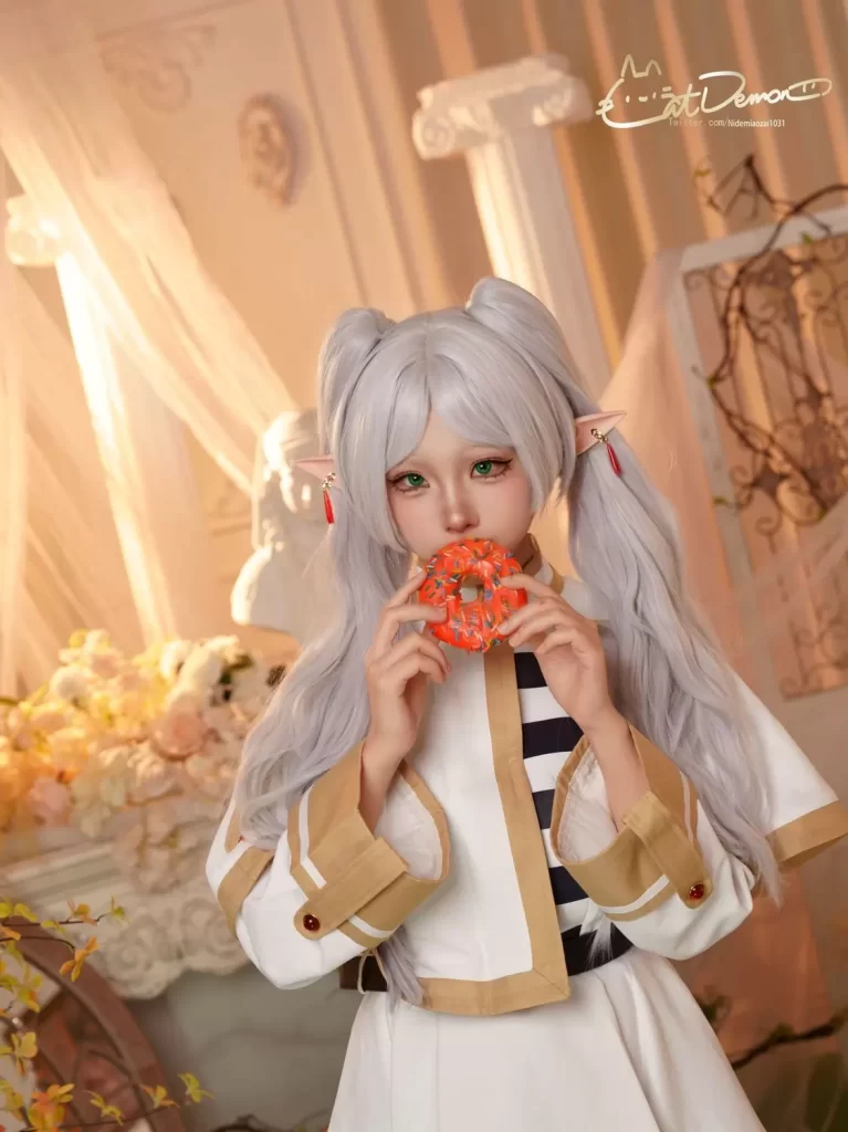 图片[3]-暖木客栈中的精灵变奏：雨波_HaneAme芙莉莲的清冽叙事-cos图咖