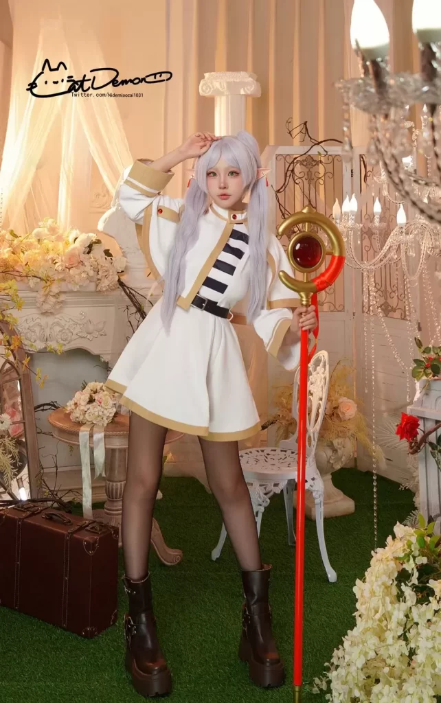 图片[4]-暖木客栈中的精灵变奏：雨波_HaneAme芙莉莲的清冽叙事-cos图咖