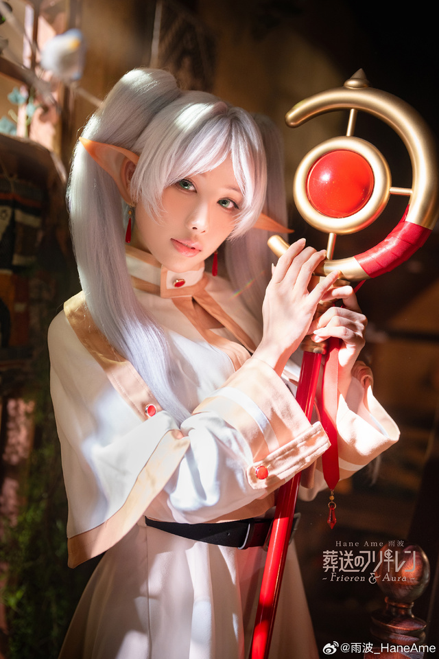 图片[4]-暖木客栈中的精灵变奏：雨波_HaneAme芙莉莲的清冽叙事-cos图咖